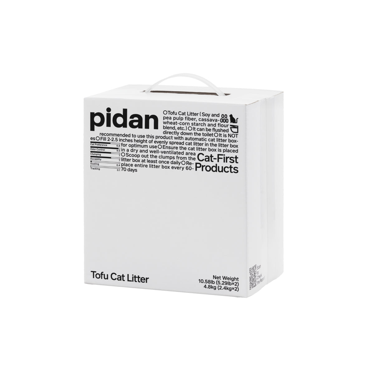 PIDAN Tofu Cat Litter | 2 x 2.4 kg Box